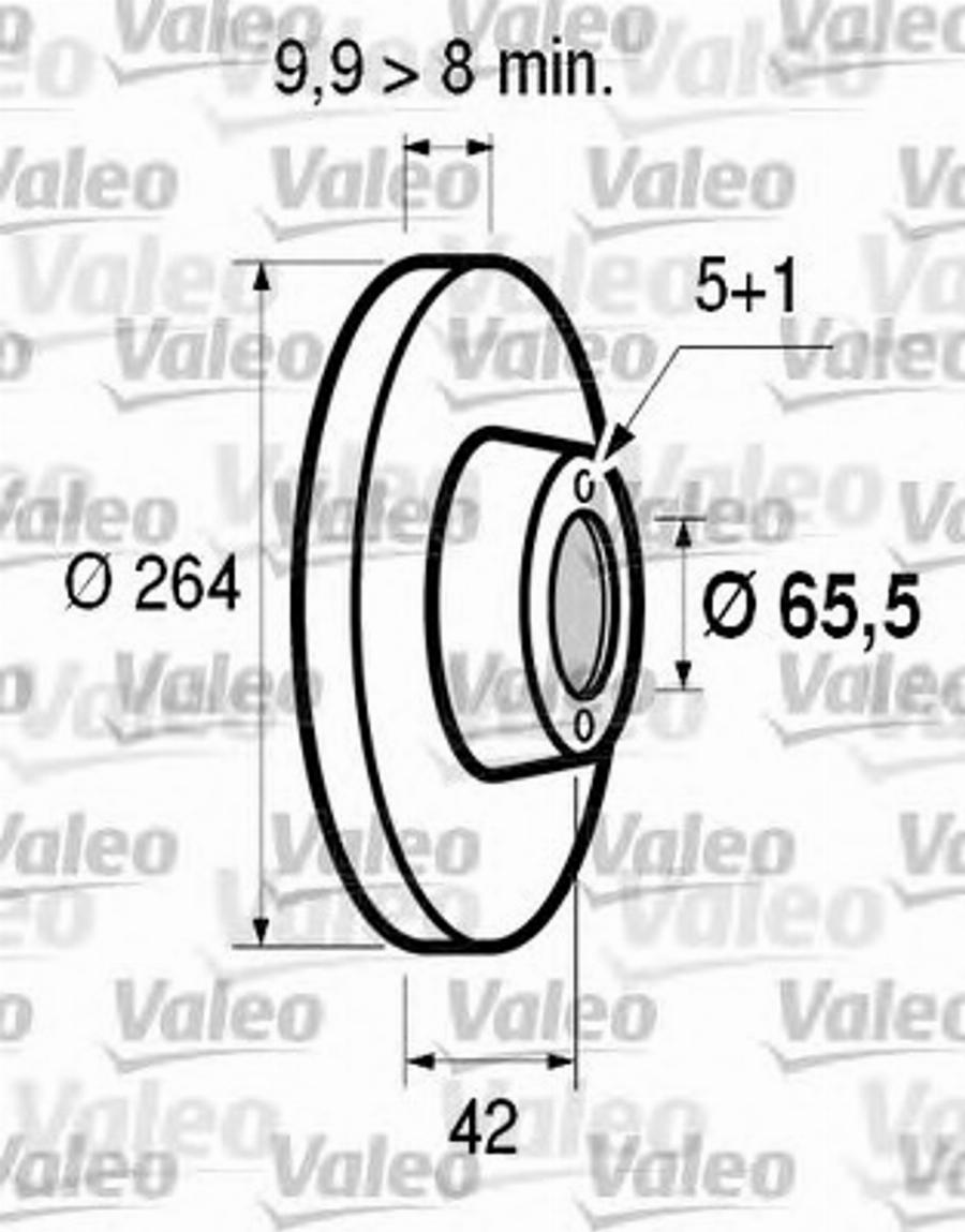 Valeo 186 595 - Brake Disc autospares.lv