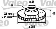 Valeo 186509 - Brake Disc autospares.lv