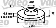 Valeo 186528 - Brake Disc autospares.lv