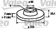 Valeo 186654 - Brake Disc autospares.lv