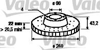 Valeo 186613 - Brake Disc autospares.lv