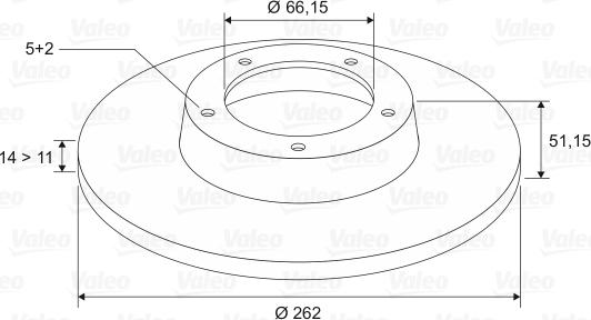 Valeo 186687 - Brake Disc autospares.lv