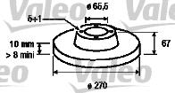 Valeo 186190 - Brake Disc autospares.lv