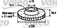 Valeo 186191 - Brake Disc autospares.lv