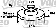 Valeo 186192 - Brake Disc autospares.lv