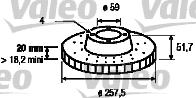 Valeo 186149 - Brake Disc autospares.lv