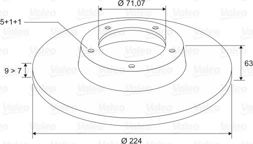 Valeo 186144 - Brake Disc autospares.lv