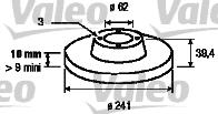 Valeo 186142 - Brake Disc autospares.lv