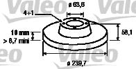 Valeo 186158 - Brake Disc autospares.lv