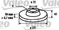 Valeo 186160 - Brake Disc autospares.lv