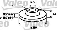 Valeo 186110 - Brake Disc autospares.lv