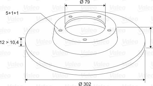 Valeo 186124 - Brake Disc autospares.lv