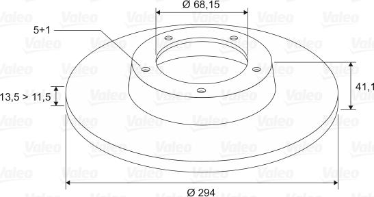 Valeo 186801 - Brake Disc autospares.lv