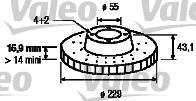 Valeo 186874 - Brake Disc autospares.lv