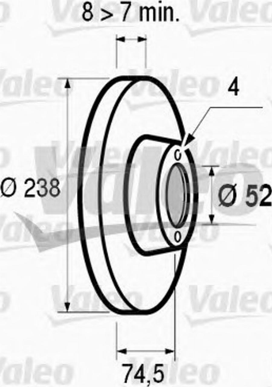 Valeo 186 309 - Brake Disc autospares.lv