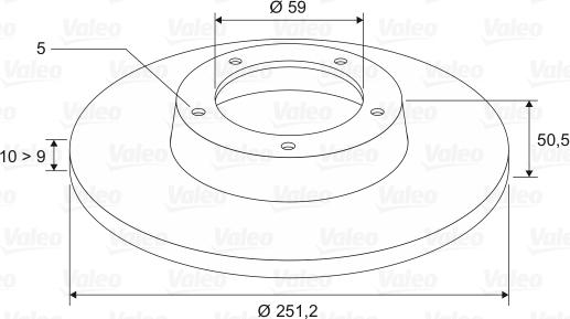 Valeo 186290 - Brake Disc autospares.lv