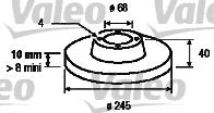 Valeo 186292 - Brake Disc autospares.lv