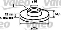 Valeo 186223 - Brake Disc autospares.lv