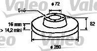 Valeo 186708 - Brake Disc autospares.lv