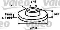 Valeo 186775 - Brake Disc autospares.lv