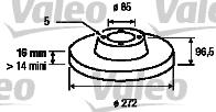 Valeo 187045 - Brake Disc autospares.lv