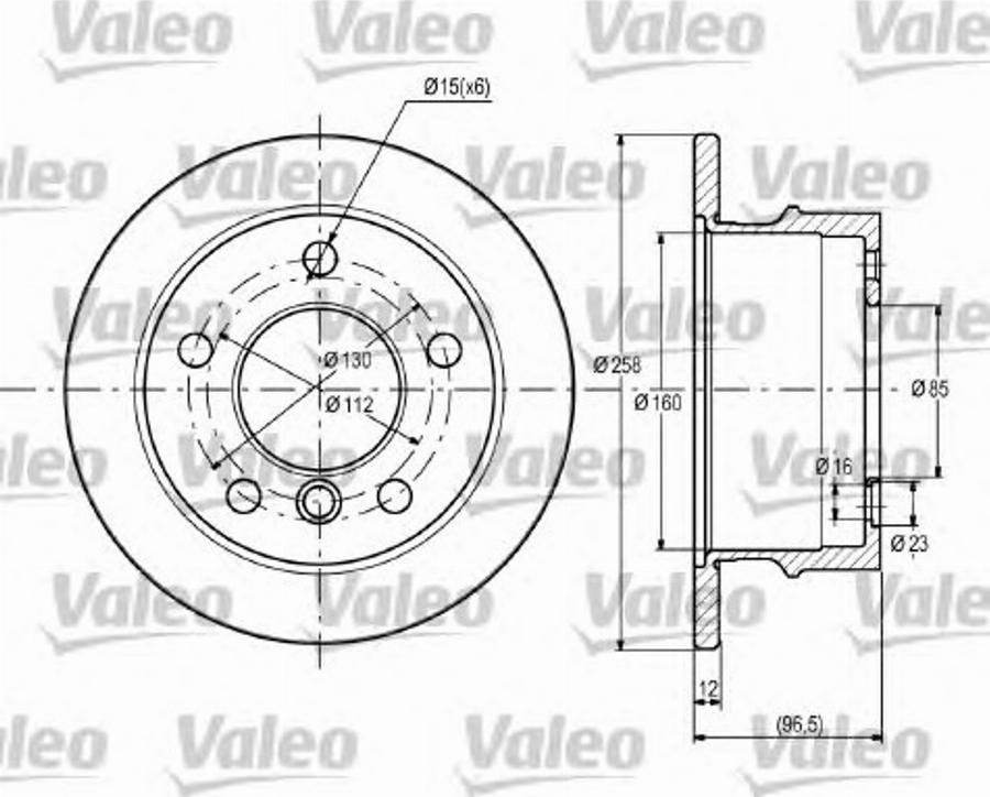 Valeo 187111 - Brake Disc autospares.lv