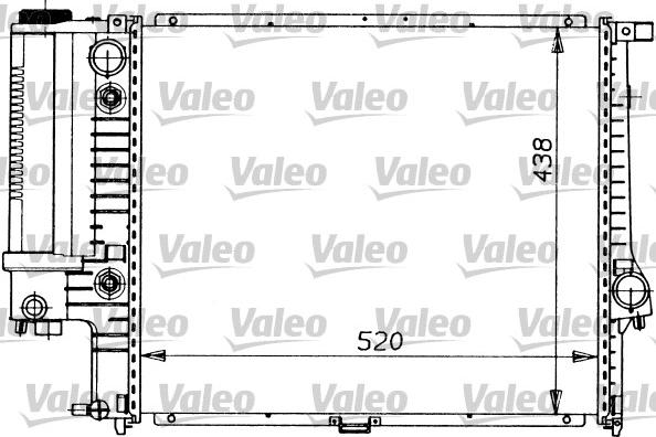 Valeo 819413 - Radiator, engine cooling autospares.lv