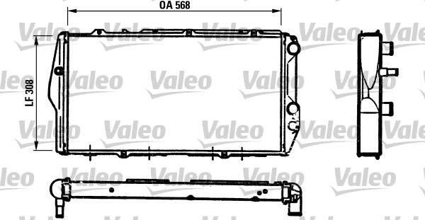 Valeo 819426 - Radiator, engine cooling autospares.lv