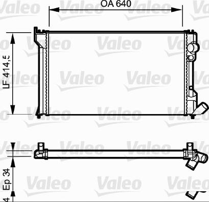 Valeo 819428 - Radiator, engine cooling autospares.lv