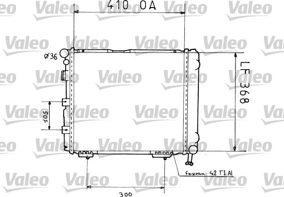 Valeo 819199 - Radiator, engine cooling autospares.lv