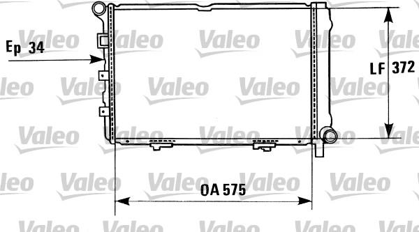 Valeo 819198 - Radiator, engine cooling autospares.lv