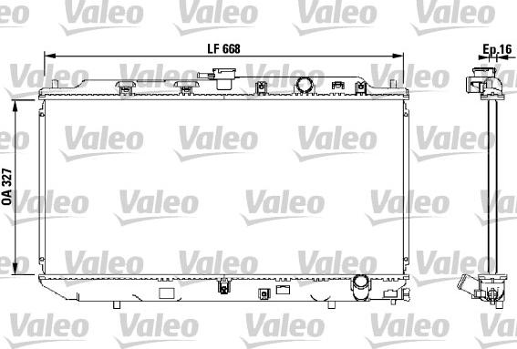 Valeo 819193 - Radiator, engine cooling autospares.lv