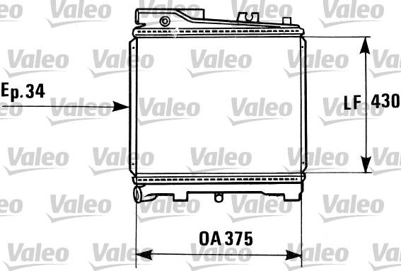 Valeo 819181 - Radiator, engine cooling autospares.lv