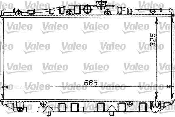 Valeo 819123 - Radiator, engine cooling autospares.lv