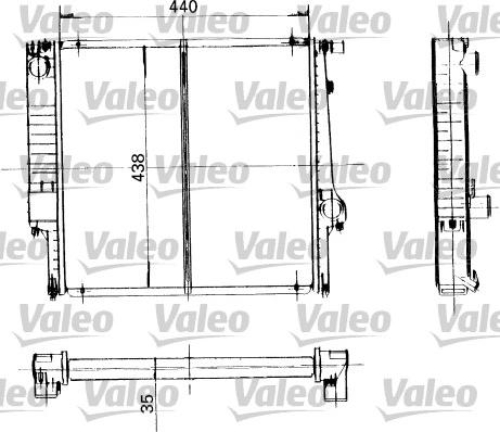 Valeo 819399 - Radiator, engine cooling autospares.lv