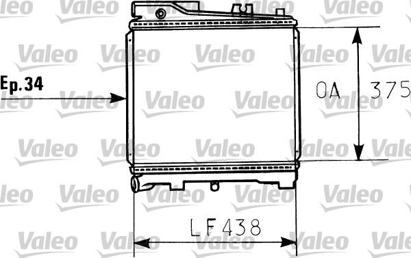 Valeo 819395 - Radiator, engine cooling autospares.lv