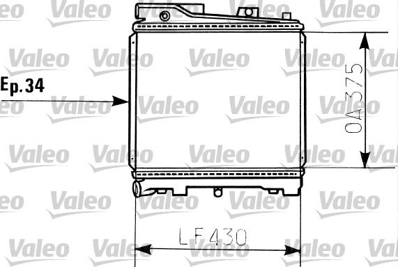 Valeo 819396 - Radiator, engine cooling autospares.lv