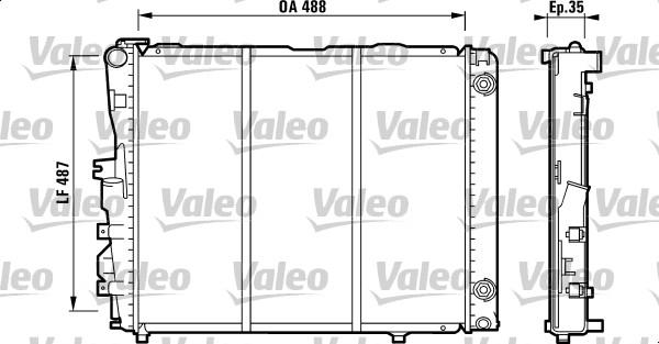 Valeo 819381 - Radiator, engine cooling autospares.lv