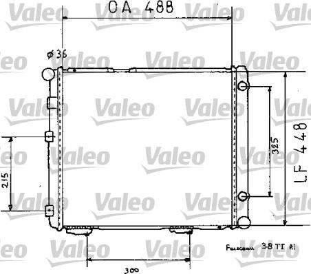 Valeo 819383 - Radiator, engine cooling autospares.lv