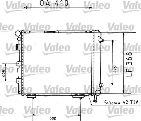 Valeo 819382 - Radiator, engine cooling autospares.lv