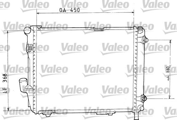 Valeo 819374 - Radiator, engine cooling autospares.lv