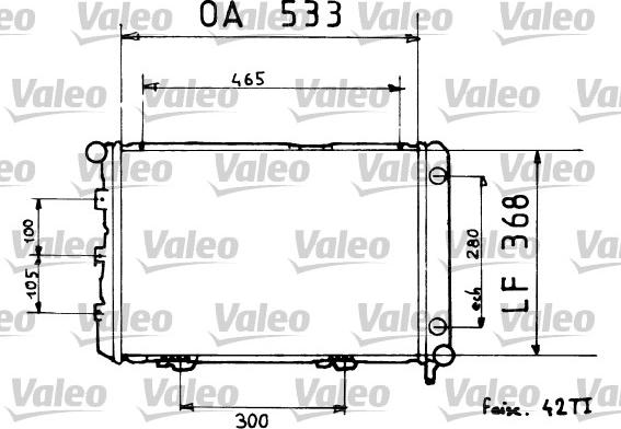 Valeo 819376 - Radiator, engine cooling autospares.lv