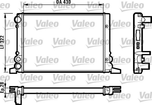 Valeo 819259 - Radiator, engine cooling autospares.lv