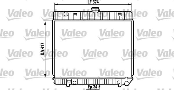 Valeo 819216 - Radiator, engine cooling autospares.lv