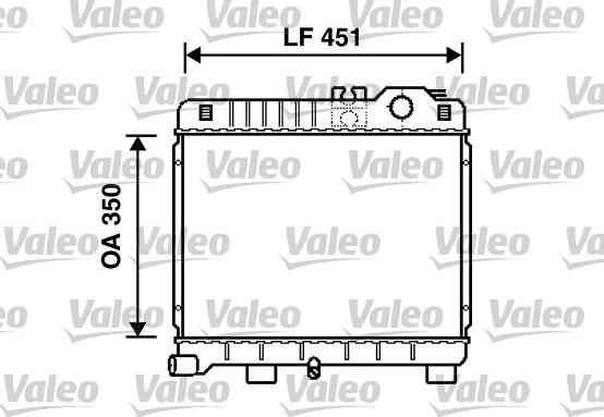 Valeo 819274 - Radiator, engine cooling autospares.lv