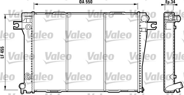 Valeo 819271 - Radiator, engine cooling autospares.lv