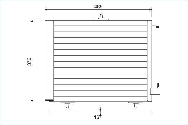 Valeo 814095 - Condenser, air conditioning autospares.lv