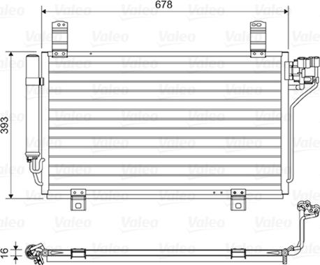 Valeo 814048 - Condenser, air conditioning autospares.lv