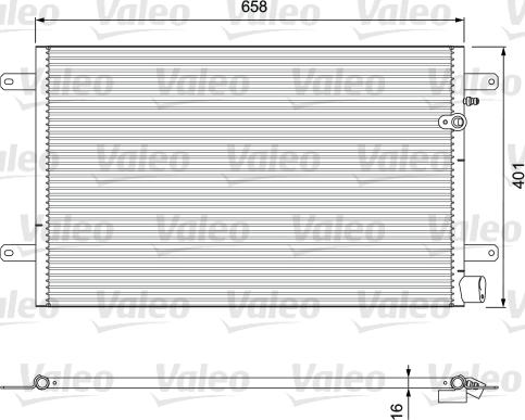 Valeo 814004 - Condenser, air conditioning autospares.lv