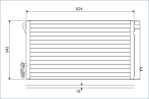 Valeo 814012 - Condenser, air conditioning autospares.lv